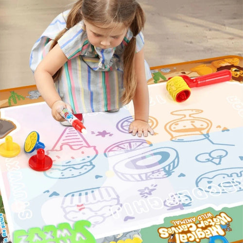 Water Drawing Mat - Mess-Free Creative Play (100×80cm)